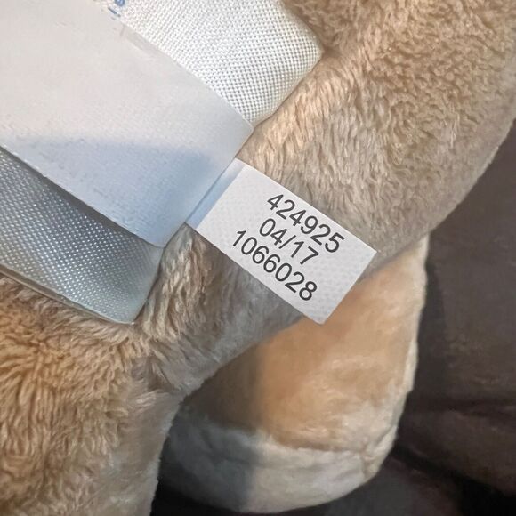 Build A Bear Asthma (BAB) Allergy Friendly Teddy Bear Plush 11" Tan White - Picture 5 of 5